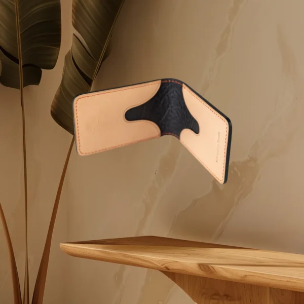 Porte cartes cuir pleine fleur - L'Atlas