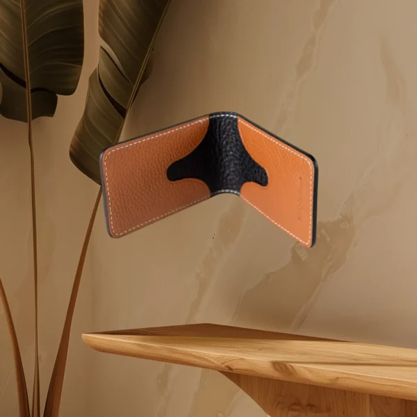 Porte cartes cuir pleine fleur - L'Atlas