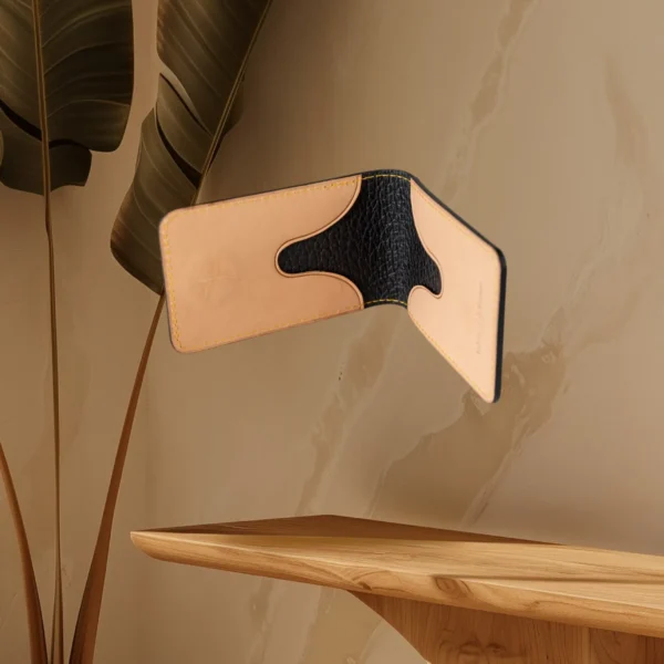 Porte cartes cuir pleine fleur - L'Atlas